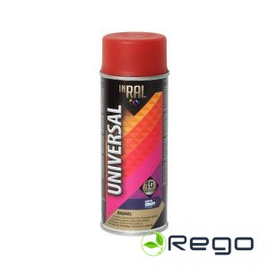 Emalja Aerosola krāsa INRAL UNIVERSAL RAL3000 ugunssarkana 400ml