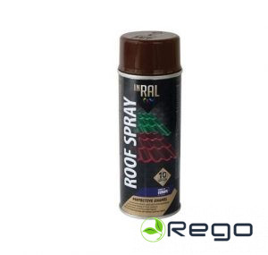 Emalja aerosola jumtam INRAL ROOF SPRAY, šokolādes RAL8017, 400ml.