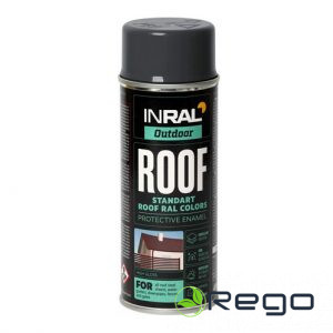 Inral Aerosolkrāsa ROOF antracīta pelēka RAL7016 (26-7-7-008)