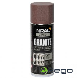INRAL Granite krāsa - sarkanā ķieģeļa matēta 400ml (26-8-2-003)