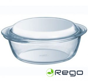 Stikla trauks ar vāku 3L Pyrex Essentials