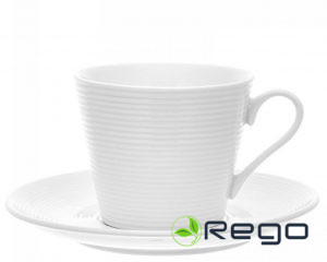 Maku kafijas krūze un tasīte, porcelāns, balta