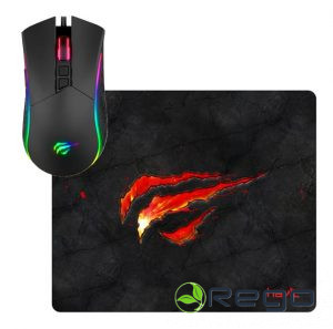 Optiskā USB datora pele ar kabeli un gaismu MS1018CM