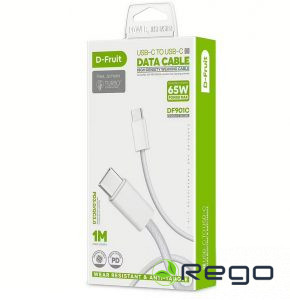 D-Fruit USB-C Cable, 1m Ātrās uzlādes kabelis DF901C