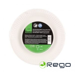 Saana vienreizējie šķīvji 18cm 45gab