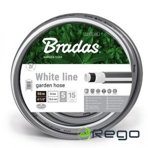 Dārza šļūtene WHITE LINE 5/8 50m pelēka (280166)