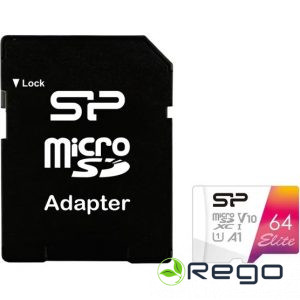 Atmiņas Karte Silicon power Micro SD 64GB, Ar SD Adapteri