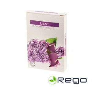 Aromātiskās tējas sveces Lilac 6gab