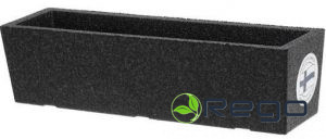 Termo balkona pods 50cm, melns