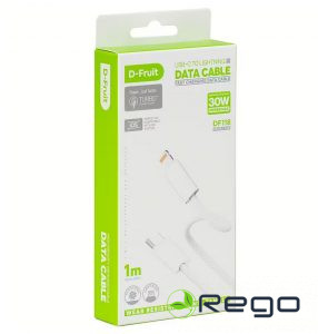 D-Fruit cable USB-C - Lightning 1m, Ātrās uzlādes kabelis  DF118