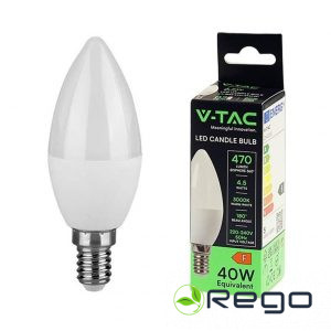 Spuldze VT-SMG 1855 E14/B35 470lm/4.5W/3K