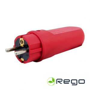 Kontaktdakša, ievades caurums d:7 mm, IP44, sarkana SY-29 (17755S)