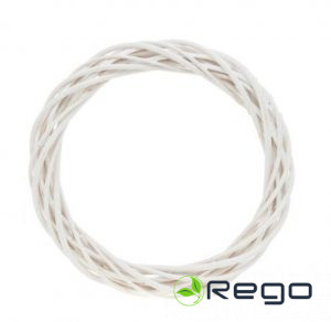 Kapel klūgu vainags 25cm balts