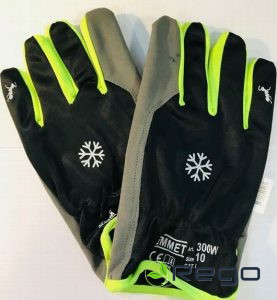 Darba cimdi sintētiskās ādas, silti 10.izm.