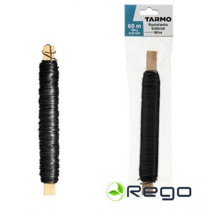 Tarmo stieple melna 0,52mmx60m