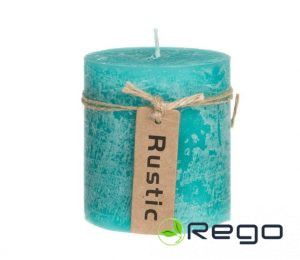 Svece tirkīzzila 7x7cm
