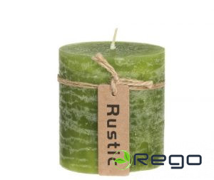 Svece zaļa 7x7cm