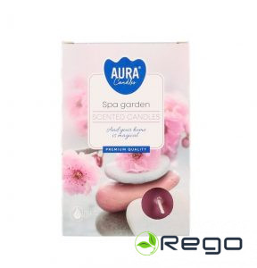 Aromtāiskās tējas sveces Spa Garden 6gab