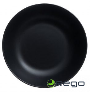 Maku keramikas šķīvis dziļš melns 23cm