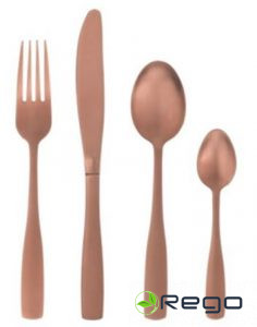 Maku galda piederumu komplekts rose gold 16gab