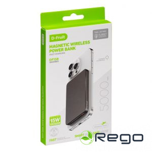 D-Fruit bezvadu powerbanks 5000mAh DF13