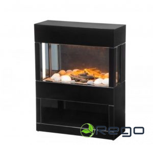Elektriskais kamīns Malmo melns