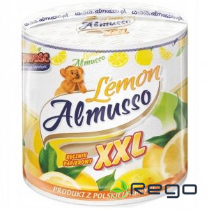 Papīra dvielis Almusso XXL Lemon 2kārtas, 80m (D042)
