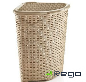Veļas kaste 52L RATTAN stūra, bēša