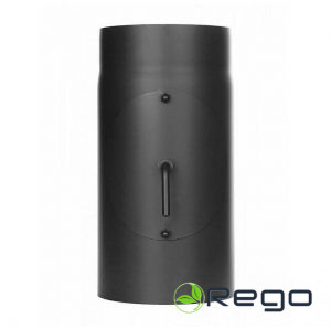 Melno dūmvadu caurule D150 0.3m ar šīberi, ar revīziju Jeremias FERRO1464150