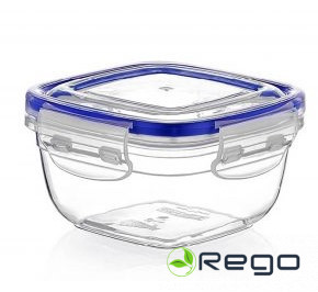 Pārtikas trauks 275ml  kvadr.plastm.(45)