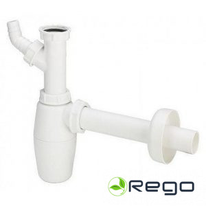 Izlietnes sifons, 1¼ x 32 mm, ar pieslēgu, plastmasa, balts Viega (326319)