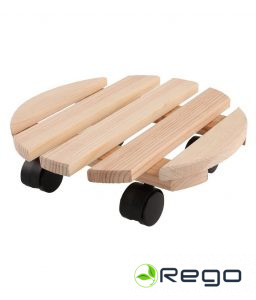 4Living puķu podu ratiņi 30cm apaļi