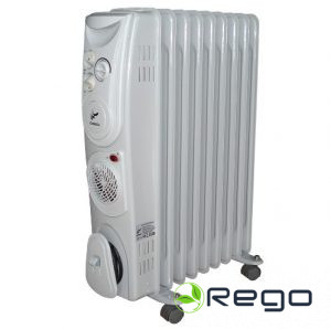 Eļļas radiators 9 sekcijas ar ventilatoru C23-9F (33006)