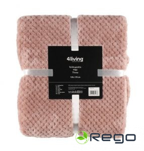 4Living pleds Honey 130x170cm rozā