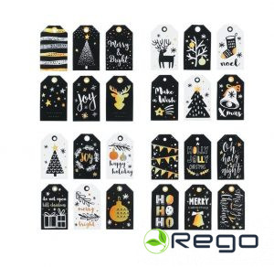 Winteria dāvanu kartiņas Ziemassvētku 24gab