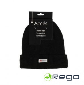 Acces cepure Thermo melna vīriešu