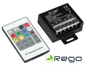 V-tac LED RGB lentes kontrolieris, 20 pogas, RF signāls, V-TAC, 19, 5A 234W