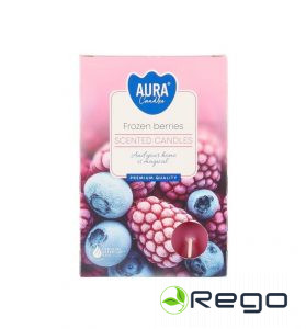 Aura aromātiskās tējas sveces 6gab Frozen Berries