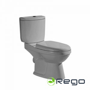 WC pods Gotland Irida pelēks, ar horizonālo izvadu, 3/6l (34163)