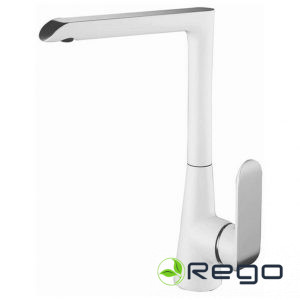 Maisītājs virtuves izlietnei Ravena, balts/hroms Vento RV43156W (35229)