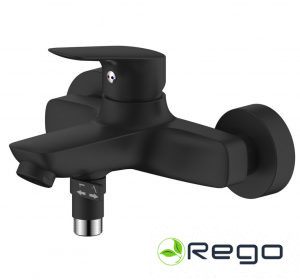 Maisītājs vannai un dušai Prato melns ar aksesuāriem Vento PR8103BL (35321)