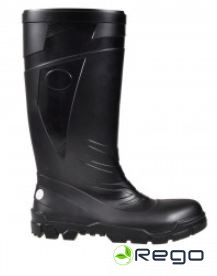 PVC zābaki ar met. 46.izm. eļļas,degvielas un skābju Zābaki PVC ar met.S5 46izm.