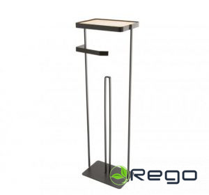 Tualetes papīra statīvs, melns H59x19x12cm