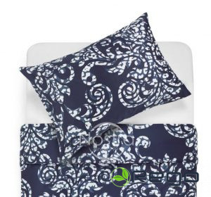 Spilvendrāna ar rāvējslēdzēju  50x70cm 40-1248 Dark blue 100% kokvilna