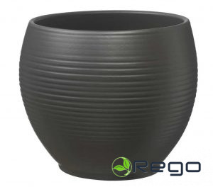 Keramikas puķu pods Manacor melns 16cm