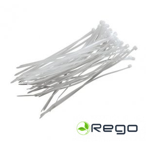 Kabeļu siksnas (42734) 200mm x 4.8mm, 100pcs, baltas JK33