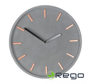 Sienas pulksnetis Gela, pelēks, D28cm