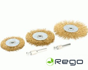 Birstu kompl. urbjmašīnai 3gb D50/60/75mm plakanas Avvtodelo 44020