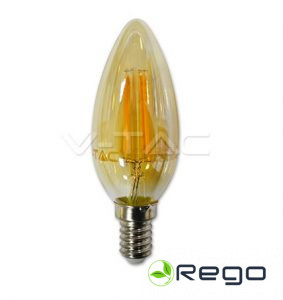 V-TAC  E14 4W(320Lm) LED Spuldze, sveces forma 2200K 4462