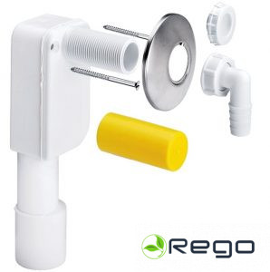 Viega Iebūvējams veļas mašīnas sifons, d=40/50 mm, plastmasa, balts (452452)